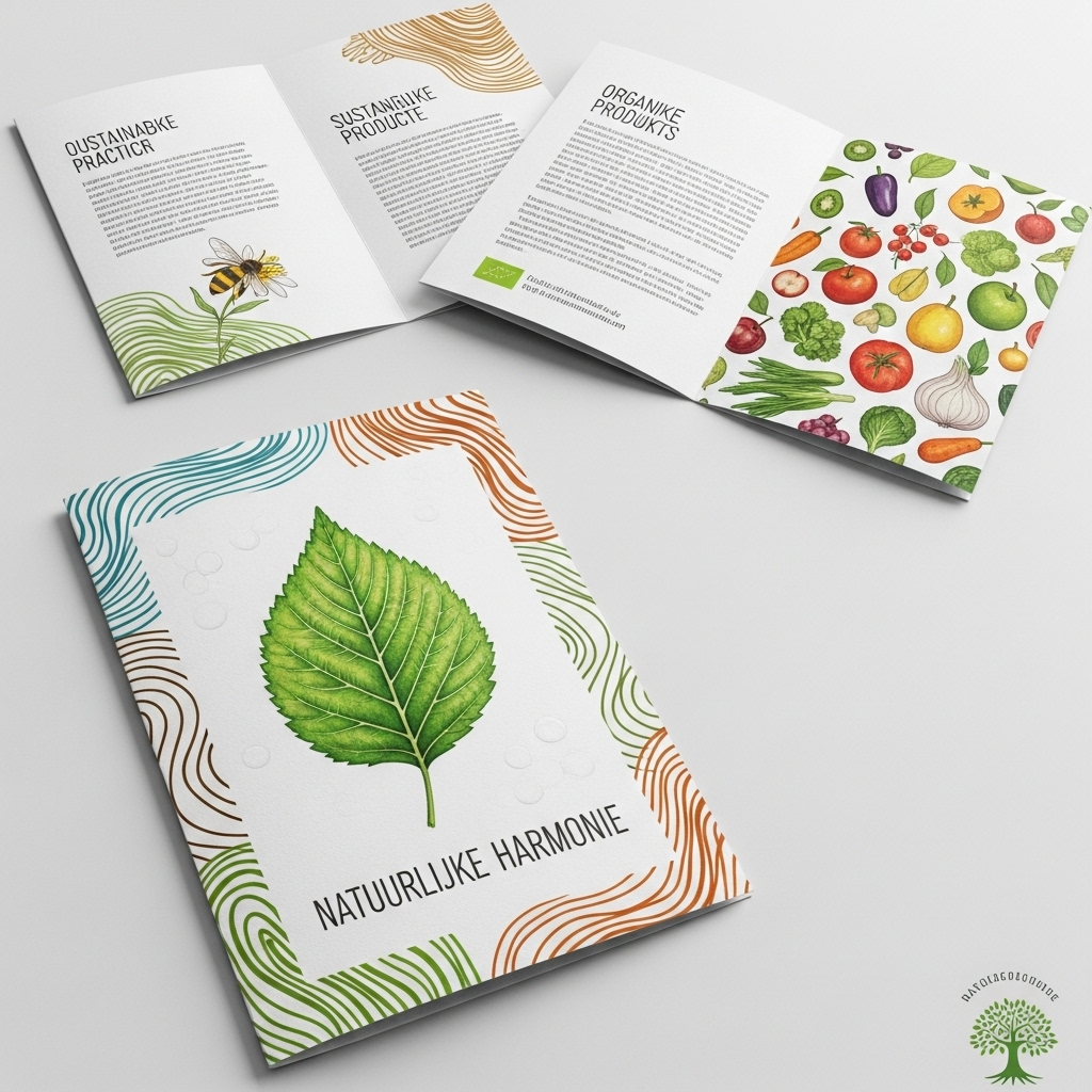 Organische brochure ontwerpen